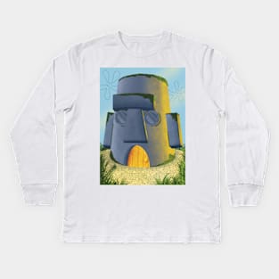 Squidward’s house Kids Long Sleeve T-Shirt